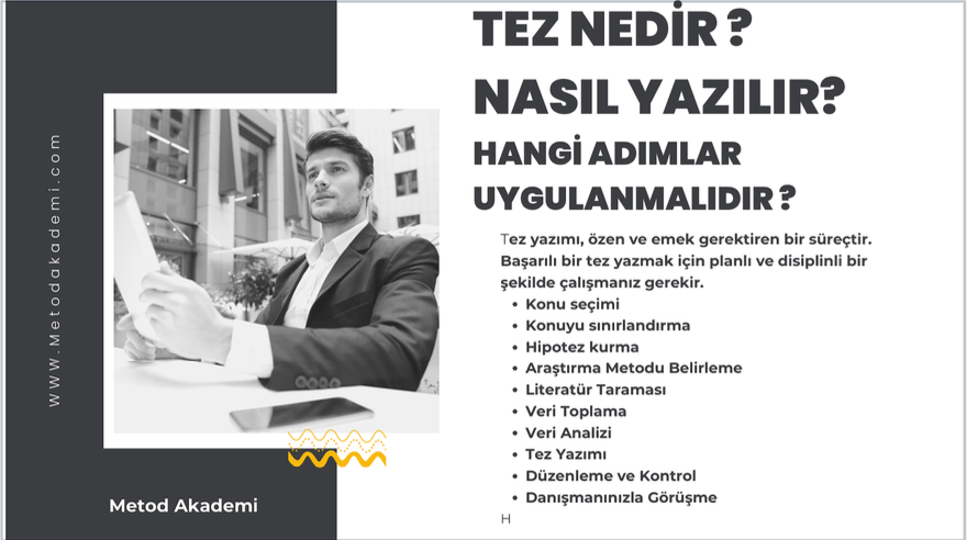 Tez Nasıl Yazılır? Süreç Görseli